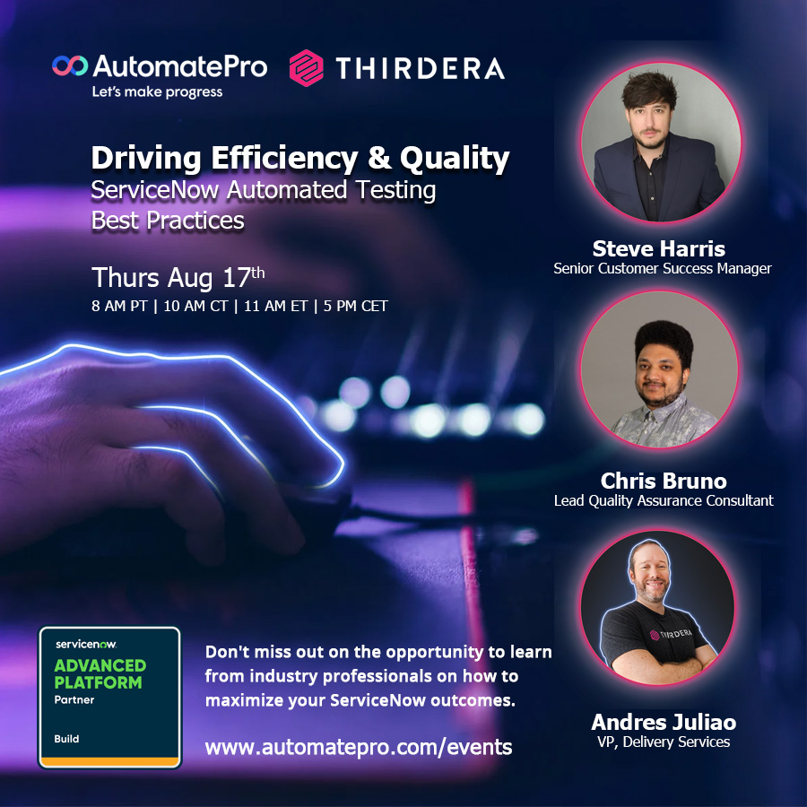 Driving Efficiency and Quality: ServiceNow Automated Testing Best Practices